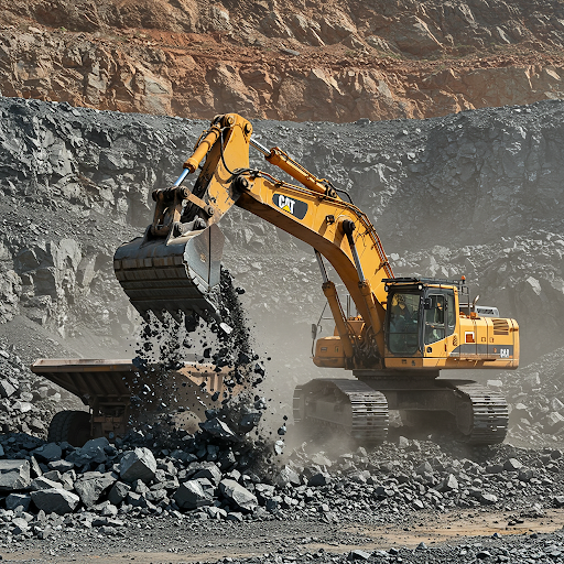 Excavator at Kartitan